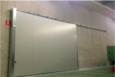 puerta corredera cortafuegos